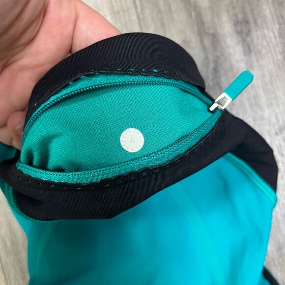 Lululemon Athletic Smooth Stride Crop Yoga Pants Viridian Black Women’s Size 4 - Picture 9 of 9